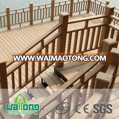 Look like wood handrail outdoor WPC railing