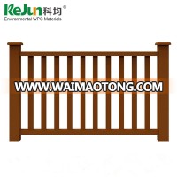 Hot sale exterior WPC Eco-Friendly Outdoor Decorative Garden Fence/Wood Plastic Composite Hand Railing/Easy Assembled